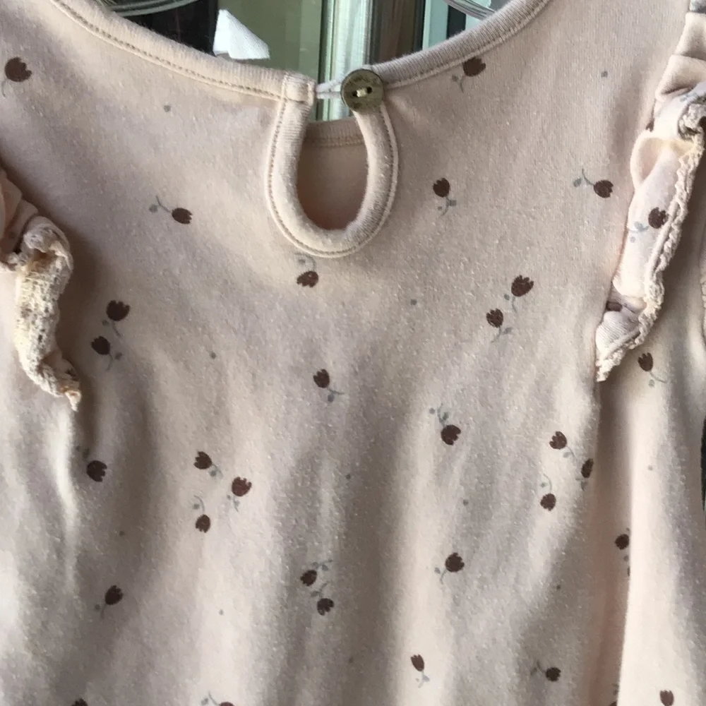 Quincy Mae baby Long-Sleeve Ruffle floral dress 12-18M